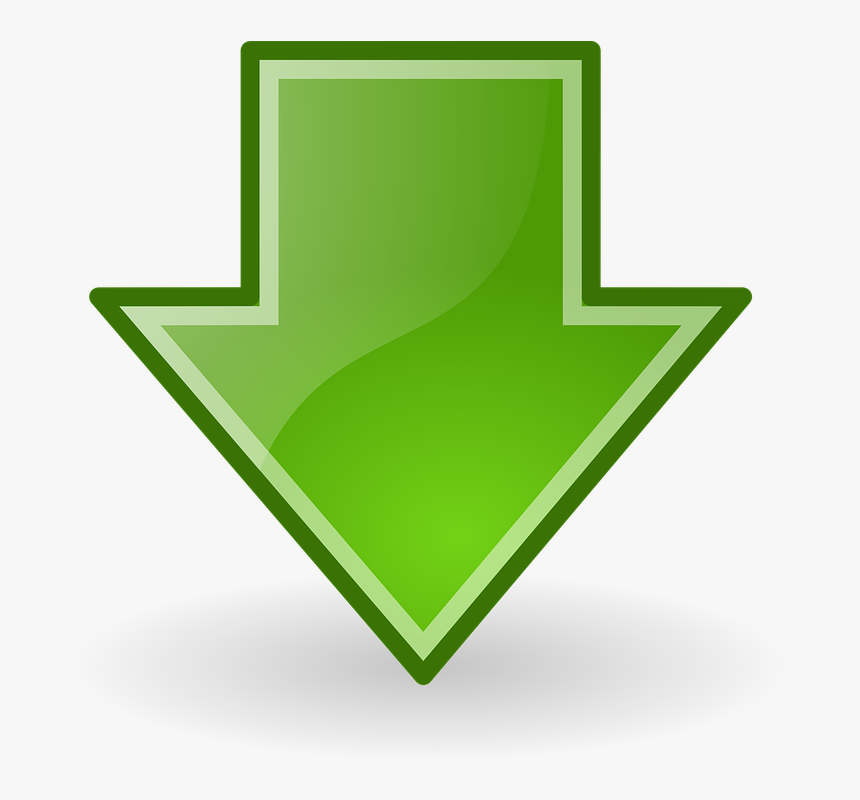 Download, Down, Arrow, Under, Downward, Icon - Green Down Arrow Png, Transparent Png, Free Download