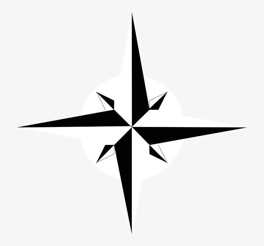 Compass Points Png 1 » Png Image - Rosa Delos Vientos Para Completar, Transparent Png, Free Download