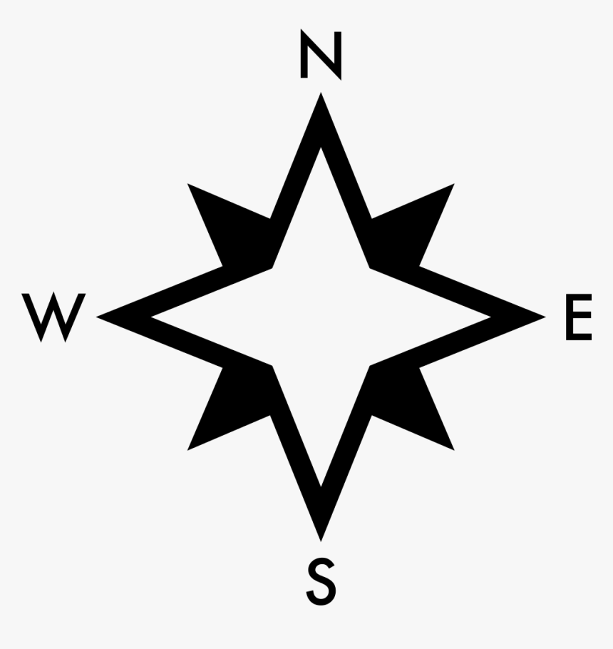 Cardinal Points On Winds Star Symbol - La Estrella De Los Puntos Cardinales, HD Png Download, Free Download