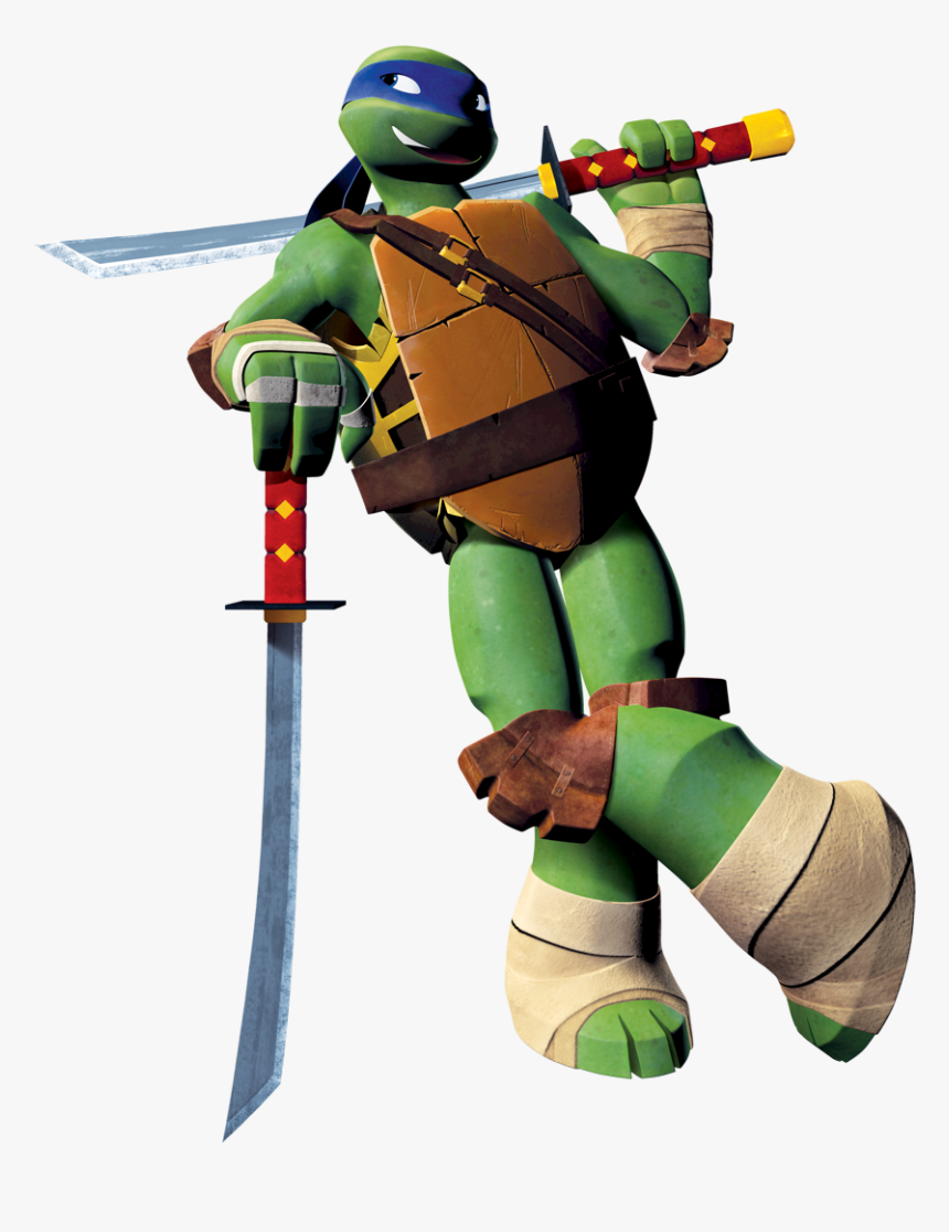 Ninja Turtle 2012 Leonardo Clipart , Png Download - Leonardo Ninja Turtles 2012, Transparent Png, Free Download