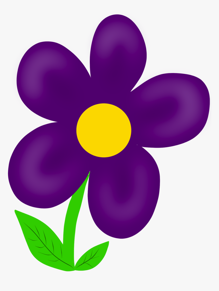 Purple Violet Flower Clipart, HD Png Download, Free Download