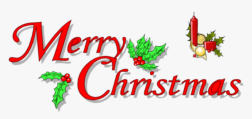 Merry Christmas Text, HD Png Download, Free Download