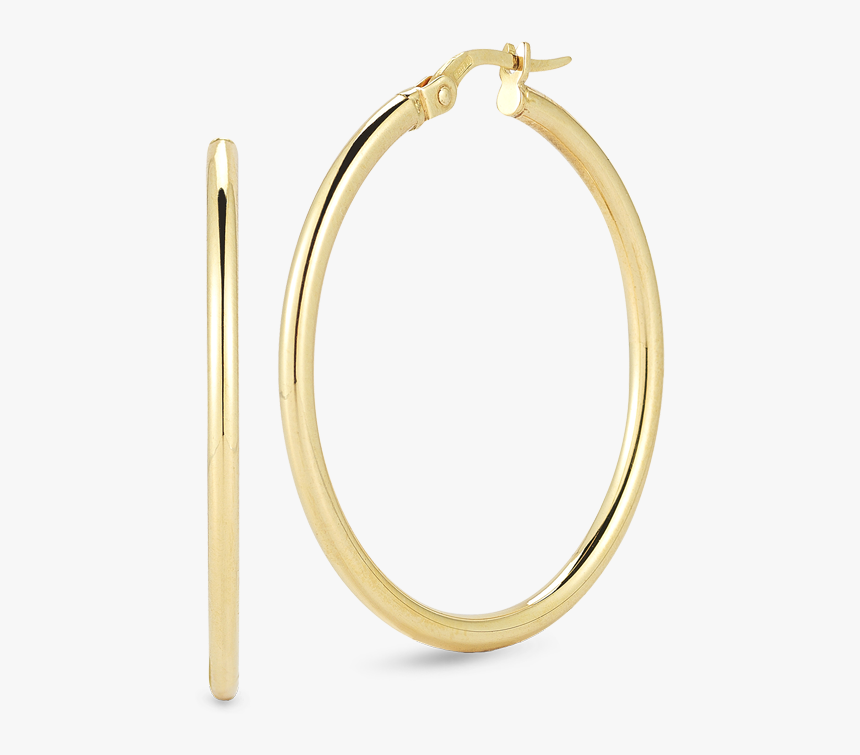 Roberto Coin Perfect Gold Hoops™ 18k Yellow Gold - Bangle, HD Png Download, Free Download