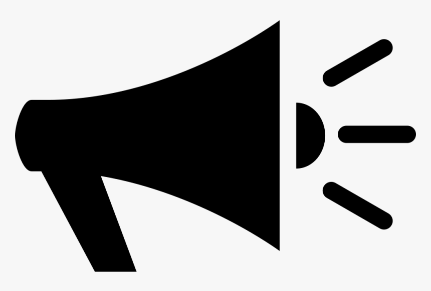 Voice Speaker - Black Megaphone Icon Png, Transparent Png, Free Download