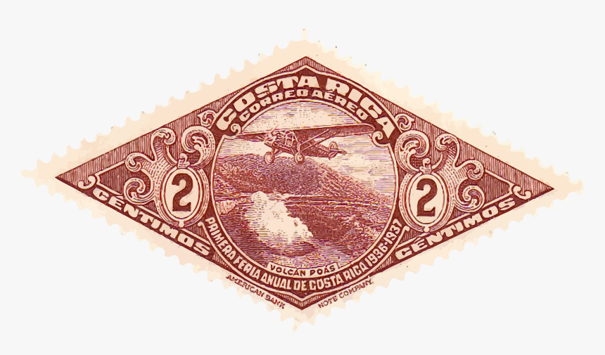 Visual Arts,paper,art - Costa Rica Stamp Png, Transparent Png, Free Download