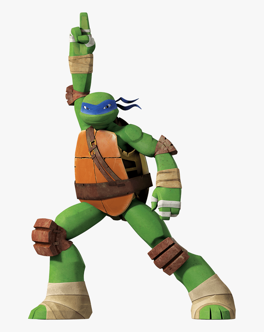 Transparent Tmnt Png - Leonardo Ninja Turtles 2012, Png Download, Free Download