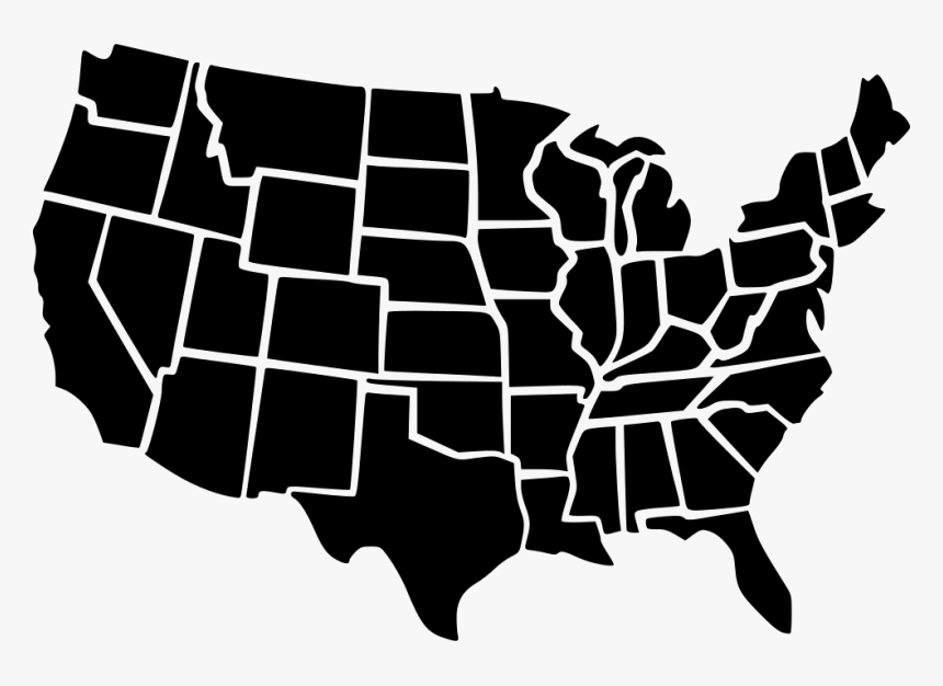 Usa Map - Usa Map Png Free, Transparent Png, Free Download