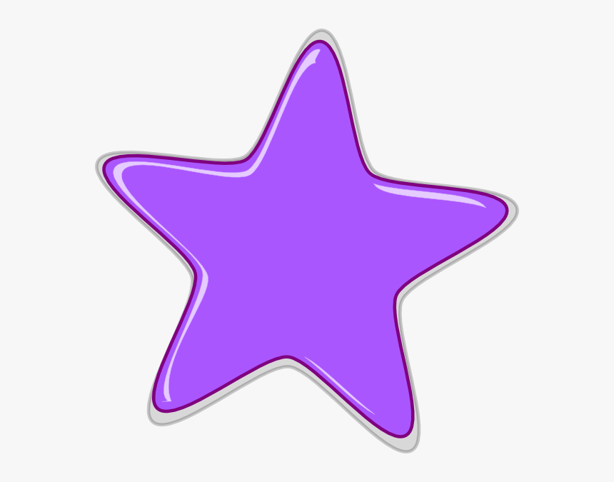 Purple Star Clipart Purple Star Editedr Clip Art At - Estrella De Mar  Animada, HD Png Download - kindpng