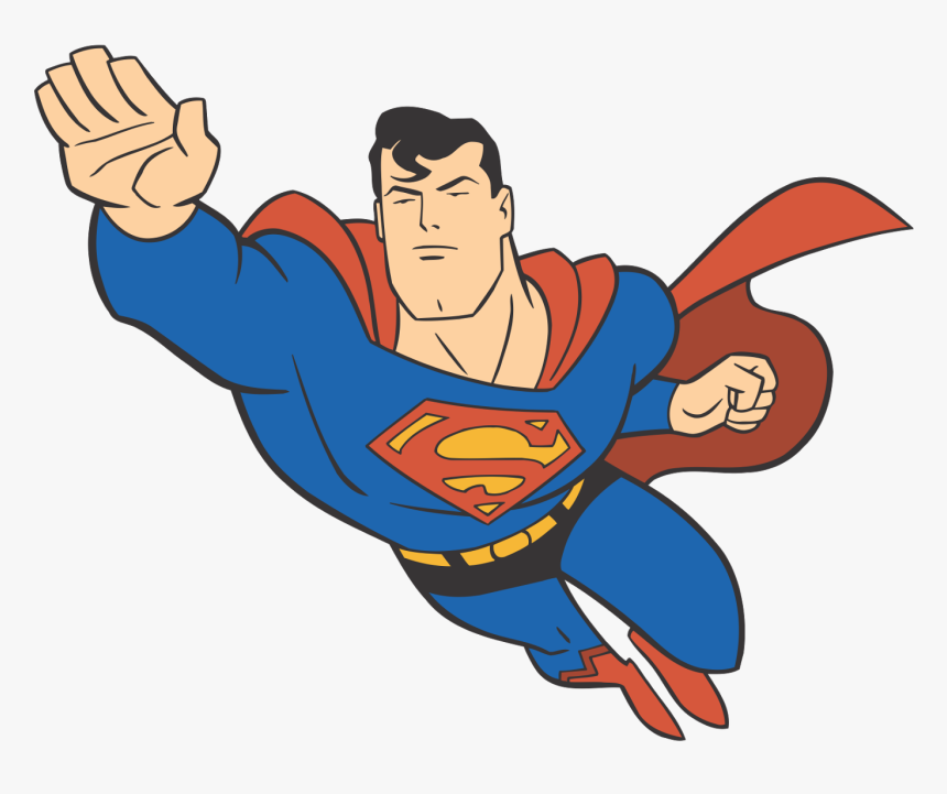 Superman Cartoon Png - Cartoon Characters In Action, Transparent Png, Free Download