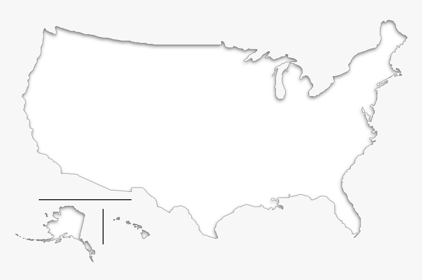 Blind Map Of Usa Svg Black And White Library - St Louis On A Map, HD Png Download, Free Download