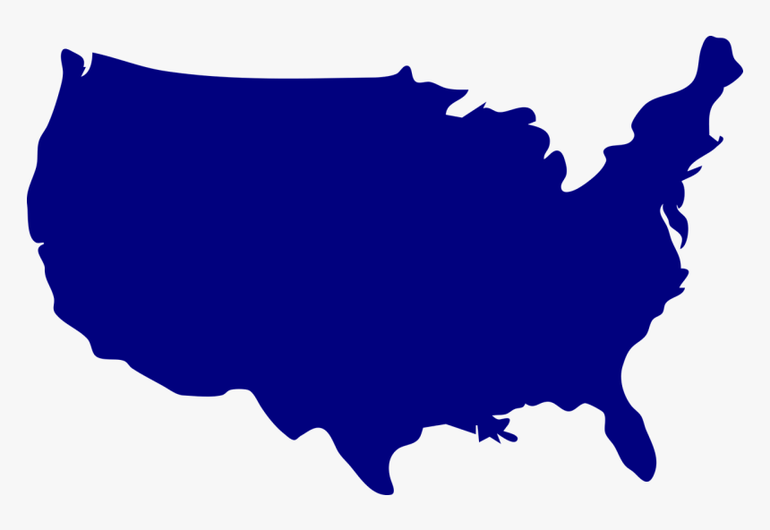 Us, United States, Russia, Map, America, Flag, Shape - Usa Map Outline Color, HD Png Download, Free Download