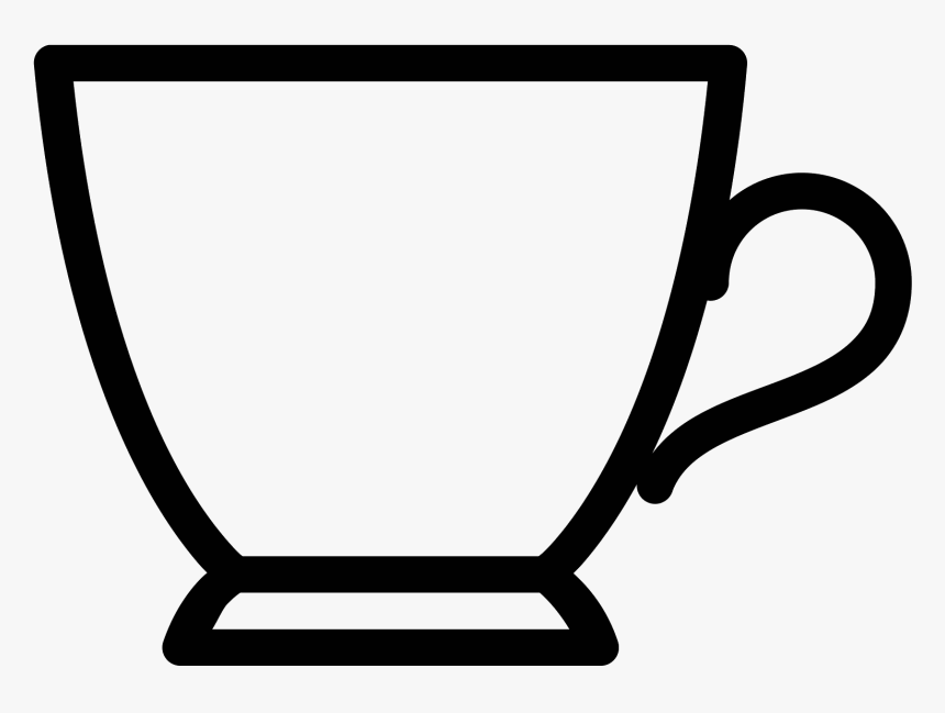 Png Black And White - Tea Cup Clipart Black And White Png, Transparent Png, Free Download