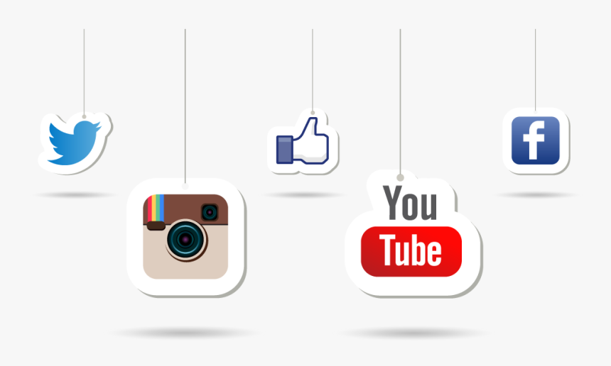 Facebook Instagram And Twitter Logo Png Download - Youtube, Transparent Png, Free Download