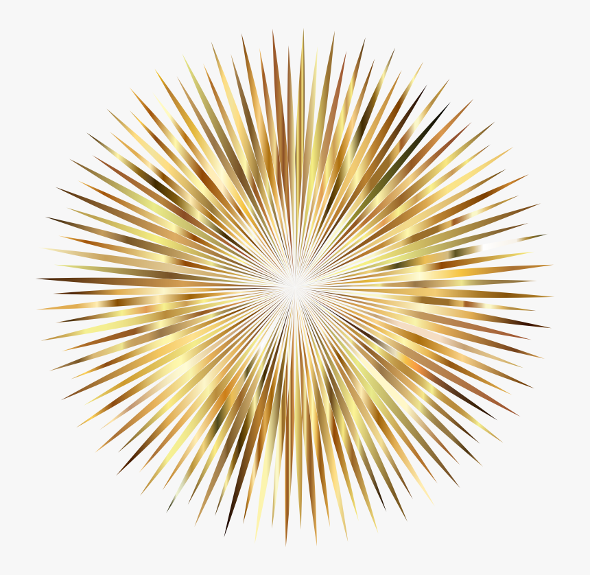 Gold Firework No Background, HD Png Download, Free Download