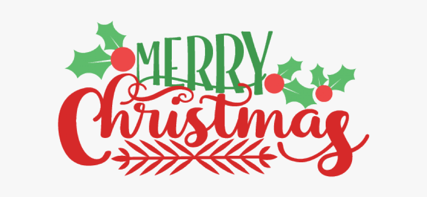 Text,font,christmas Art,illustration - Merry Christmas Banner Clip Art, HD Png Download, Free Download