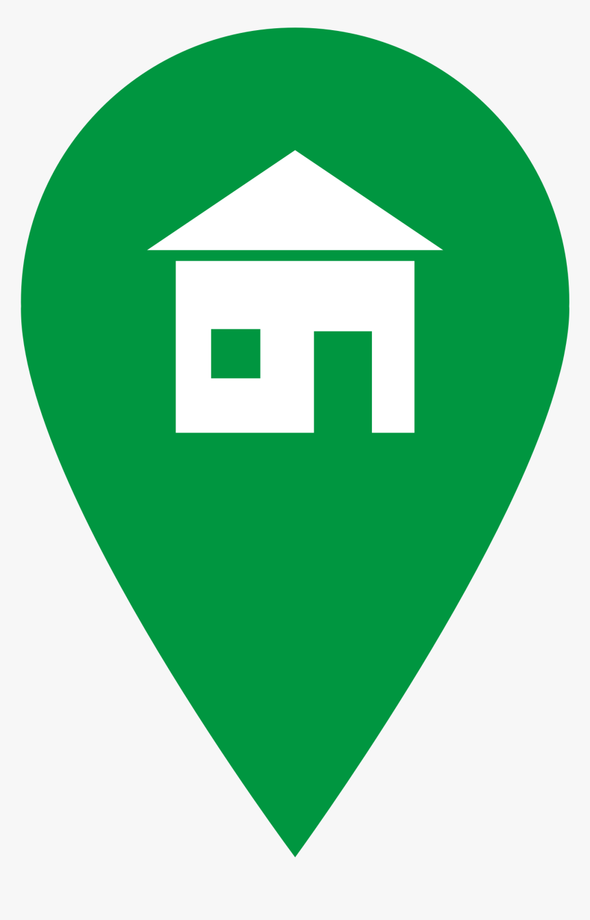 Green Home Icon - House Icon Green Png, Transparent Png, Free Download