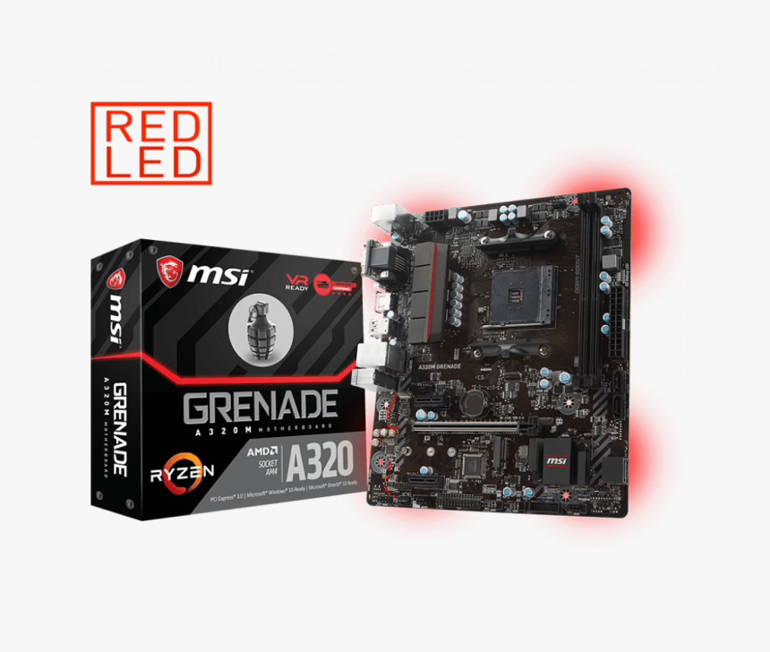 Msi A320m Grenade Am4 Amd, HD Png Download, Free Download