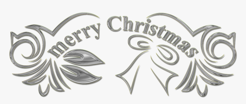 Christmas Text 5 - Merry Christmas Text Png Hd White, Transparent Png, Free Download
