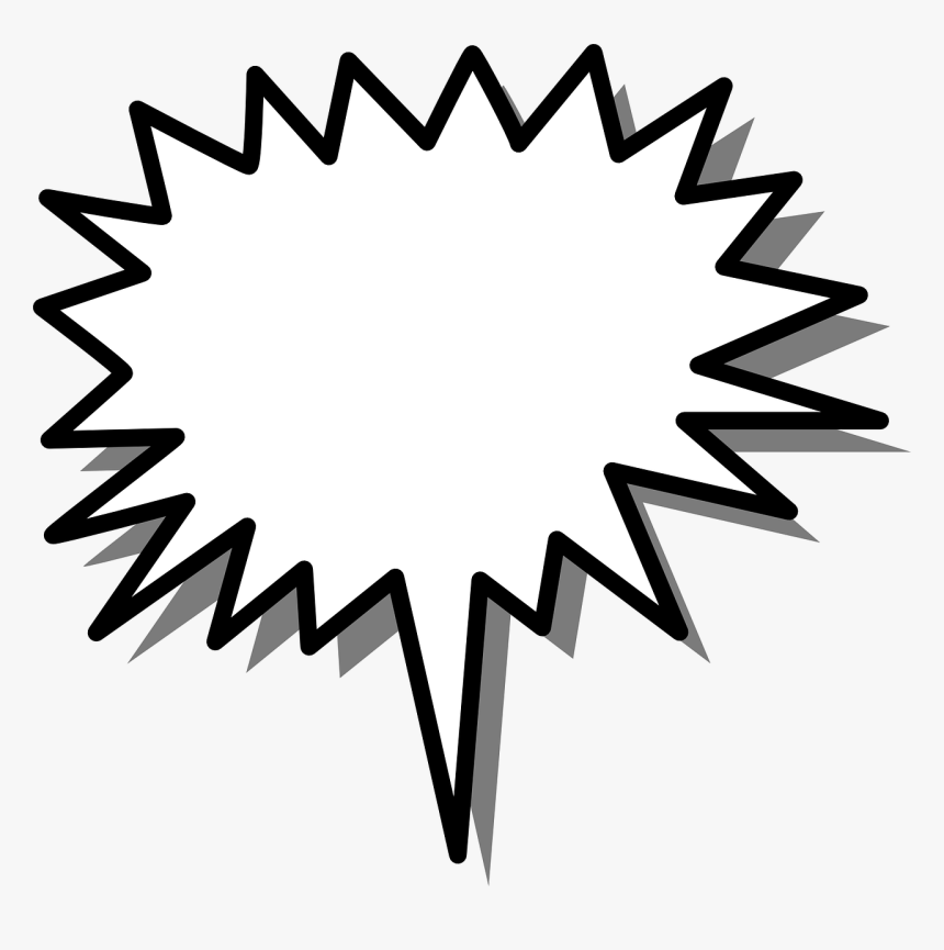 Callout Clip Art - Spiky Speech Bubble Png, Transparent Png, Free Download