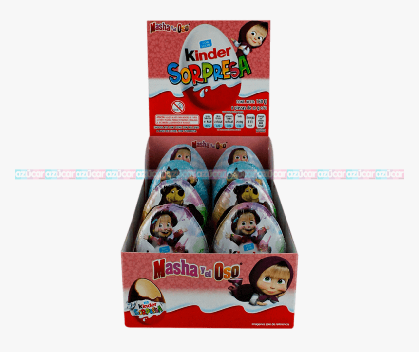 Ferrero Huevo Kinder Masha Y El Oso 12/8 Ferrero - Kinder Joy, HD Png Download, Free Download