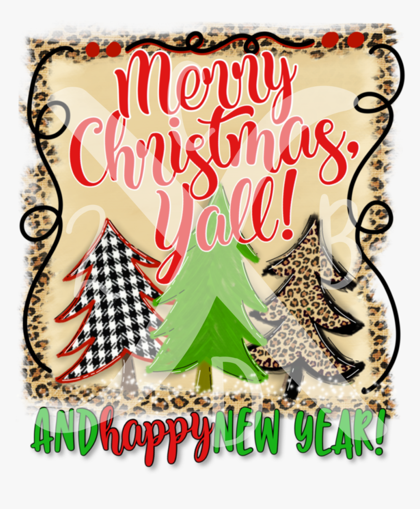 Merry Christmas Yall - Christmas Card, HD Png Download, Free Download