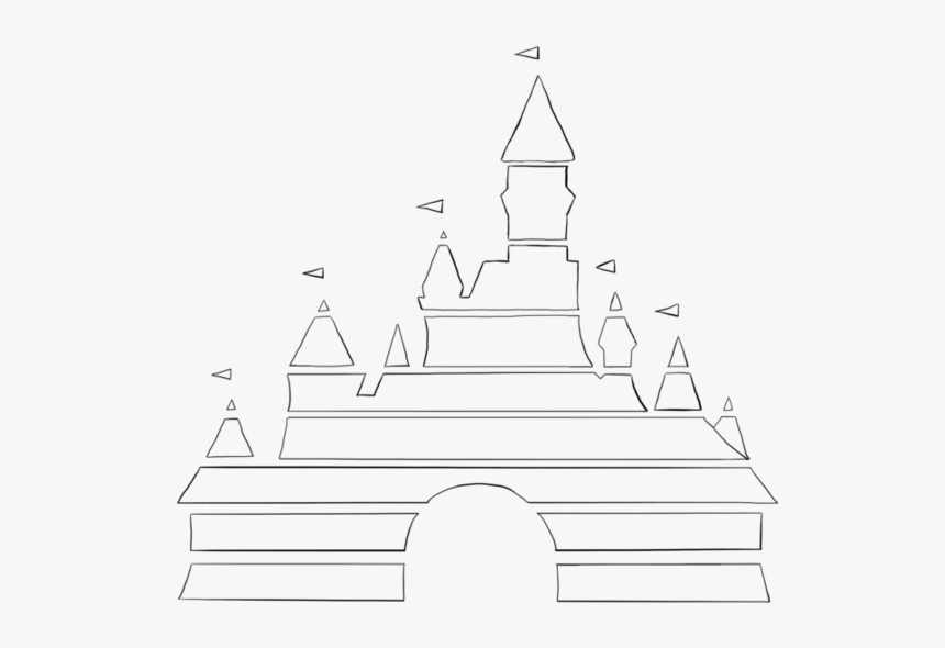 Tattoo Silueta De Castillo Disney, HD Png Download, Free Download