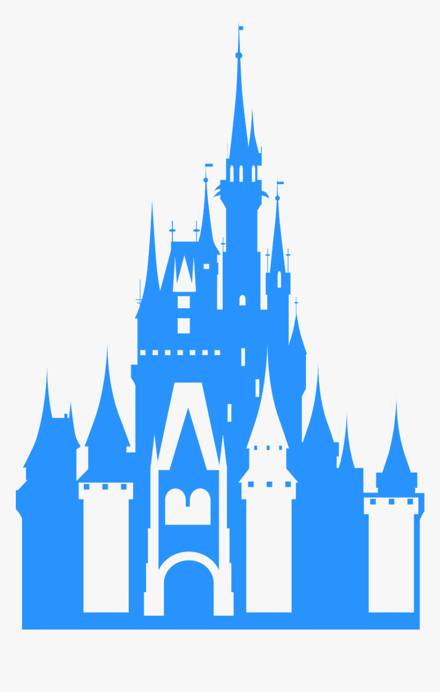 Silhouette Free Disney Castle Vector, HD Png Download - kindpng
