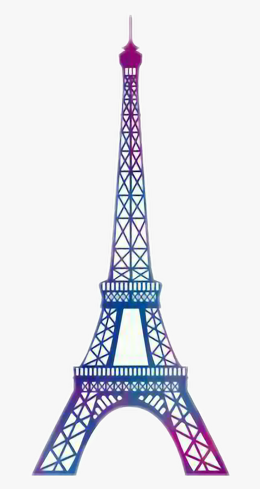 #paris #torreeiffel #france #planner #tumblr #colors - Torre Eiffel Vectores Png, Transparent Png, Free Download