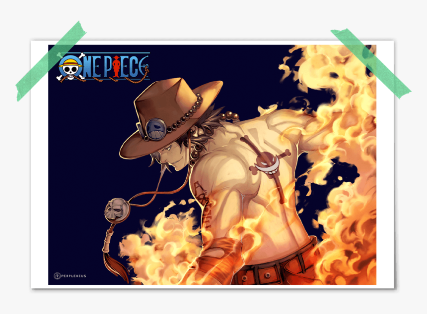 One Piece Portgas D Ace Fire Poster - Portgas D Ace Hd, HD Png Download, Free Download