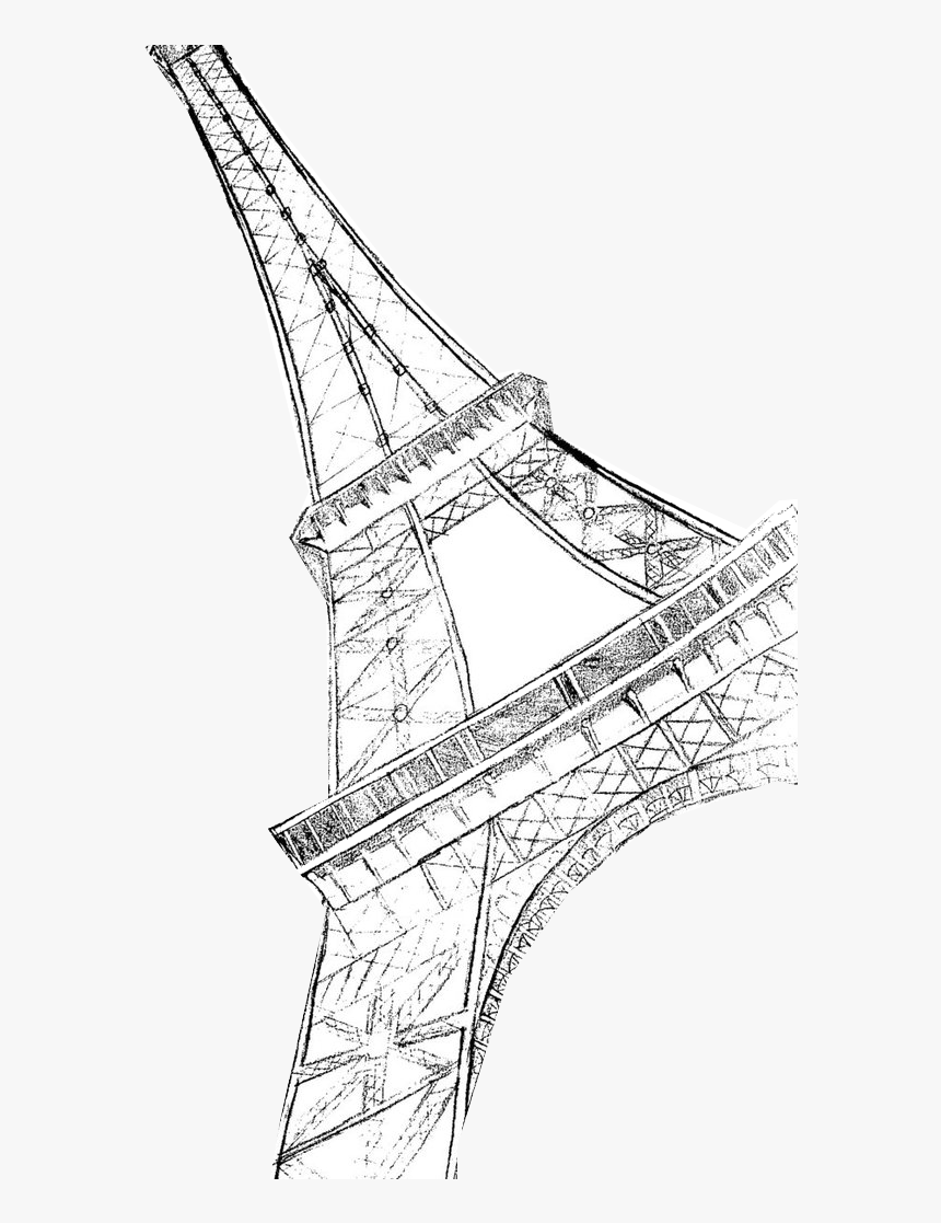 Eiffel Tower Sketch Tumblr For Kids - Eiffel Tower Sketch, HD Png Download, Free Download
