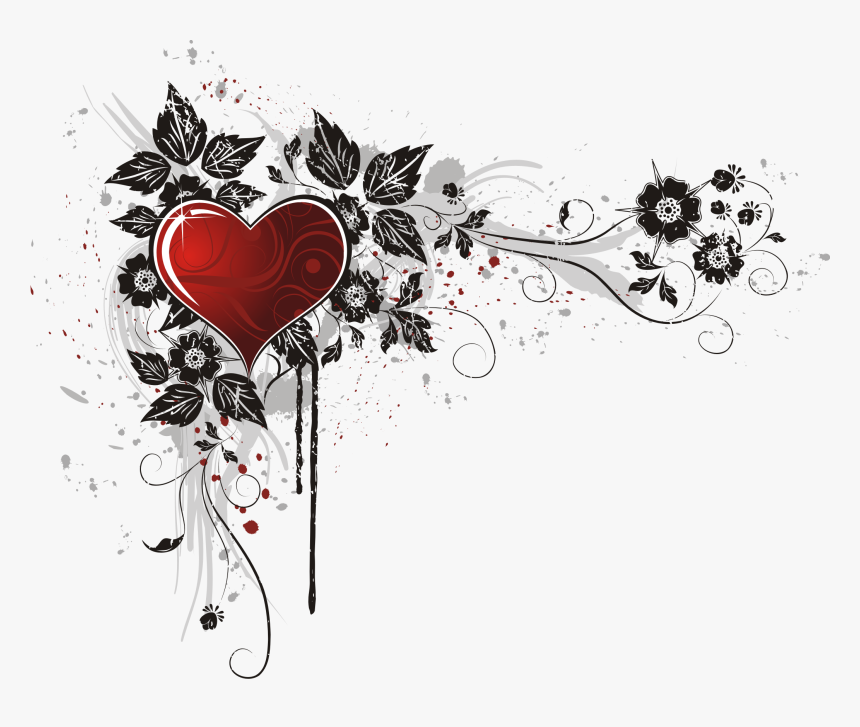 Imagenes En Formato Png De Amor - Heart Page Border Design, Transparent Png, Free Download