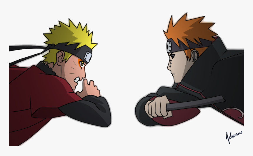 Download Naruto Pain Transparent Png - Naruto Vs Pain Png, Png Download, Free Download