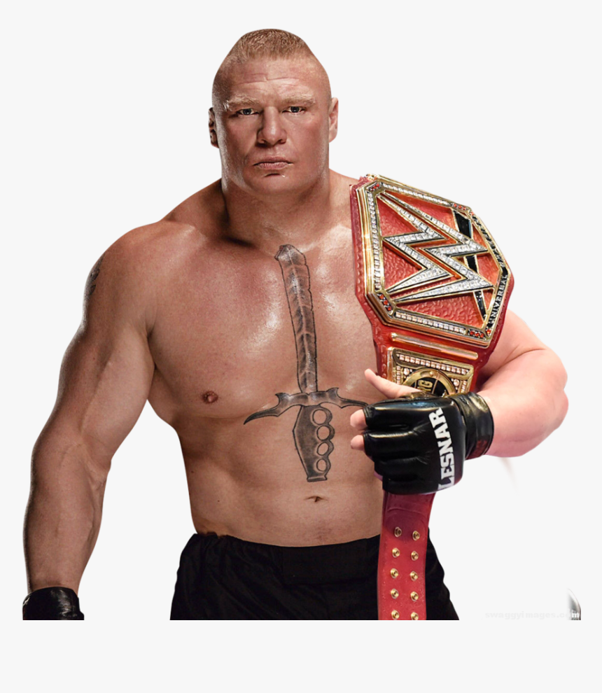 Wwe Wrestlers Png 6 » Png Image - Brock Lesnar With Universal Title, Transparent Png, Free Download