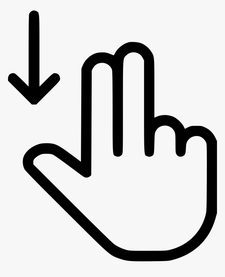 Scroll Down - Swipe Left Right Icon, HD Png Download, Free Download
