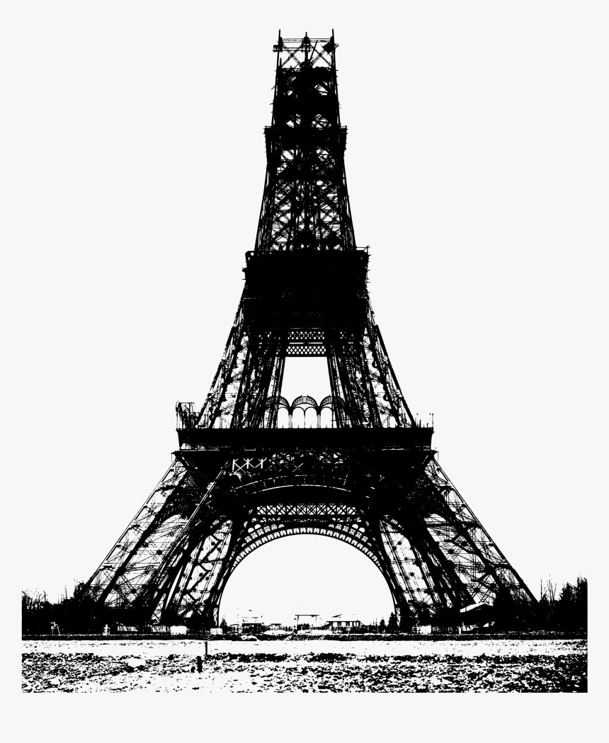 eiffel tower construction images clipart