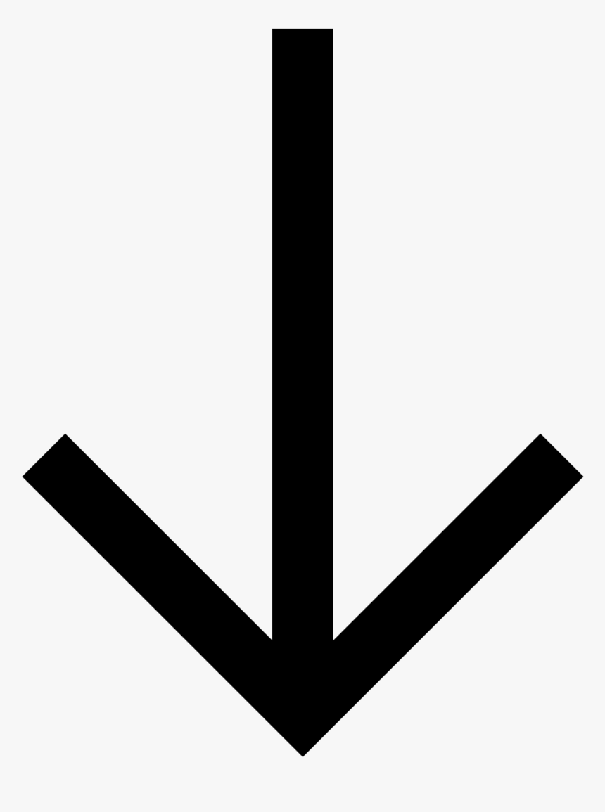 Arrow Line Down, HD Png Download, Free Download
