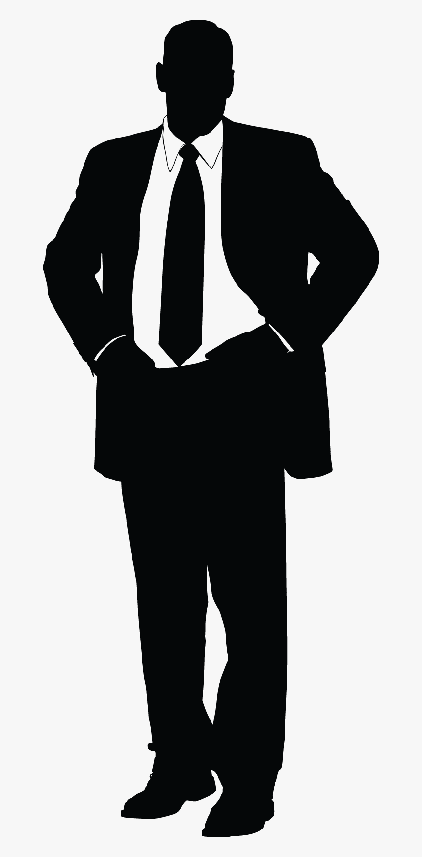 Businessperson Company Management Small Business - Transparent Business Man Silhouette, HD Png Download, Free Download