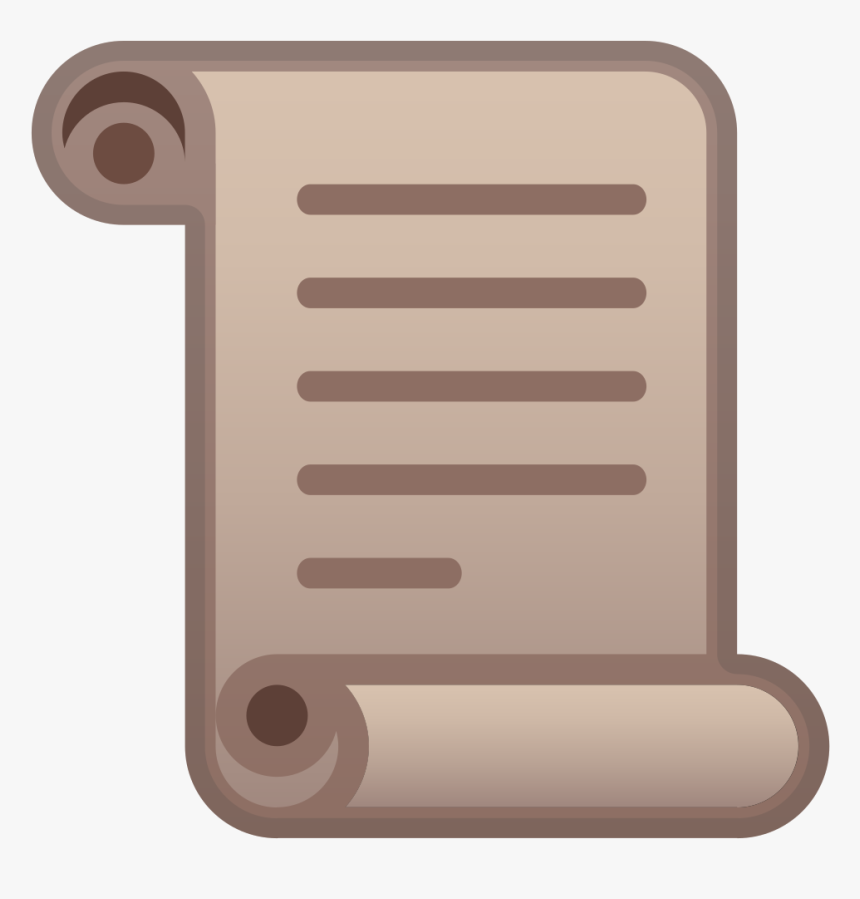 Scroll Icon - Scroll Emoji Png, Transparent Png, Free Download