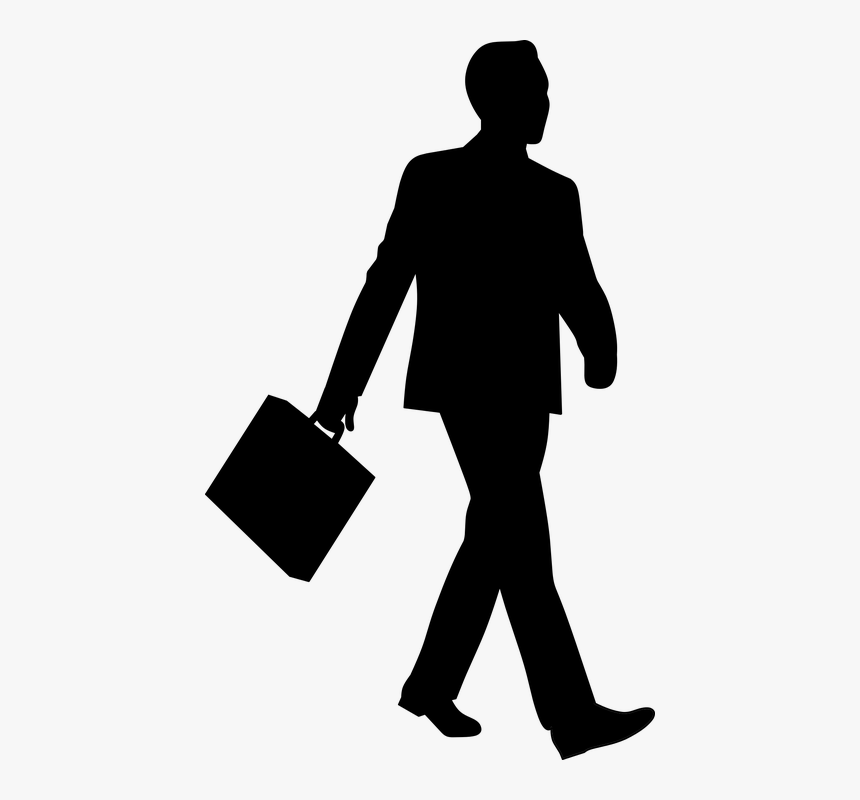 Businessman, Manager, Way, Appointment, Walking - Silhouette Businessman, HD Png Download, Free Download