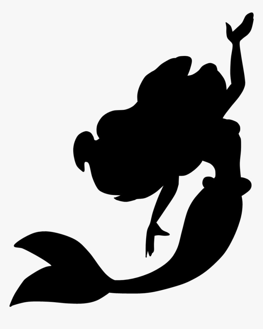 Disney Princess Silhouette Clipart - Under The Sea Silhouette, HD Png Download, Free Download