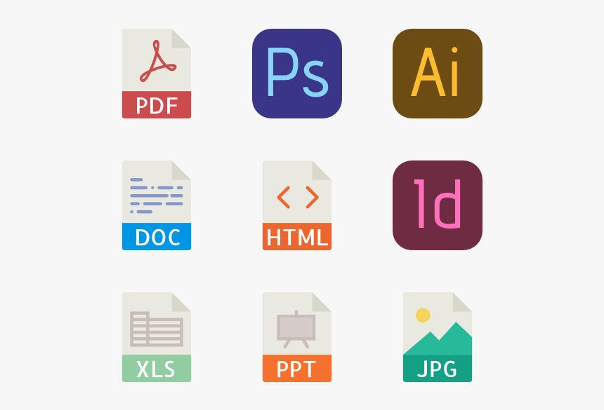 File Types - Pdf Icon Png Small, Transparent Png, Free Download