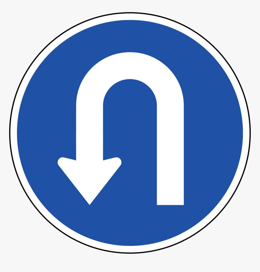 U Turn Sign Png Picture - U Turn Sign Png, Transparent Png, Free Download