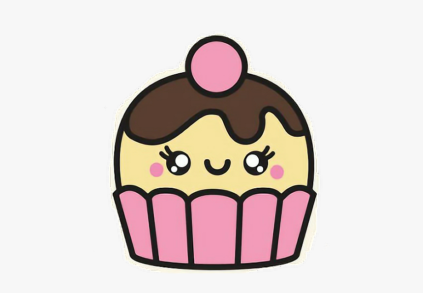 #kawaii #cupcake #cute - Kawaii Cute Cupcake Clipart, HD Png Download, Free Download