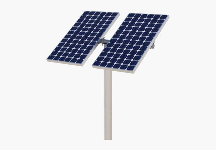Solar Panel,solar Power,solar Light - Solar Panel On A Pole, HD Png Download, Free Download