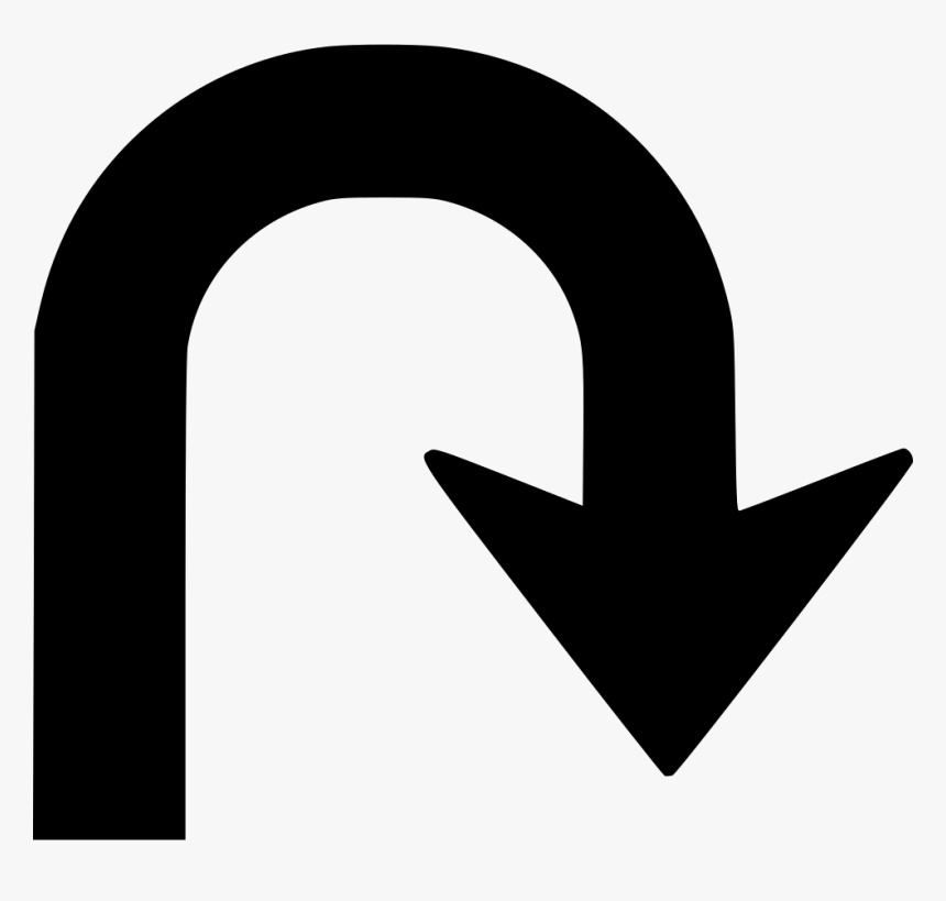 Uturn Right - U Turn Vector Png, Transparent Png, Free Download