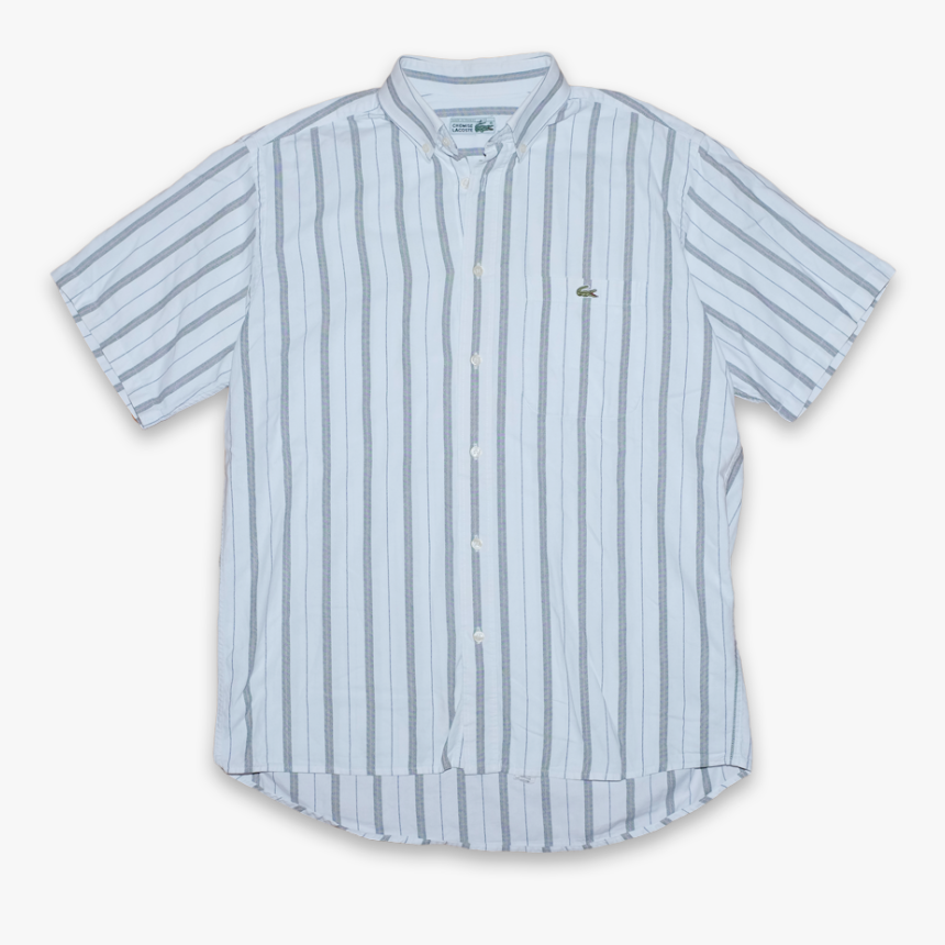 Vintage Chemise Lacoste Vertical Striped Button Down - Baseball Uniform, HD Png Download, Free Download