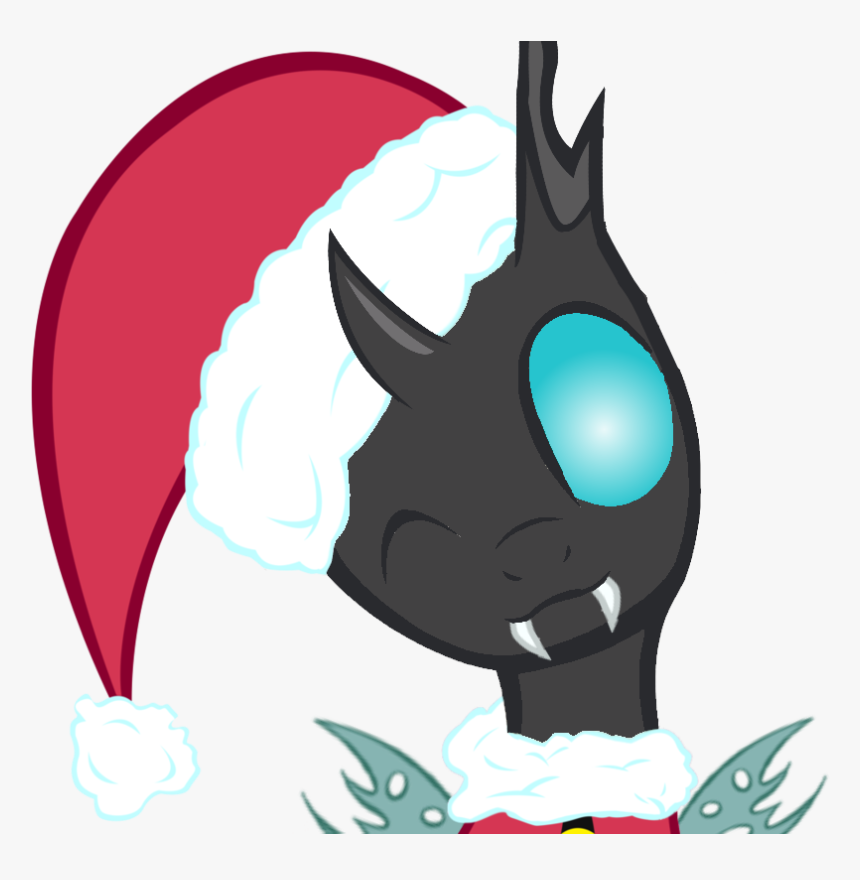 Pein078, Changeling, Christmas, Face, Hat, Safe, Santa - My Little Pony: Friendship Is Magic, HD Png Download, Free Download