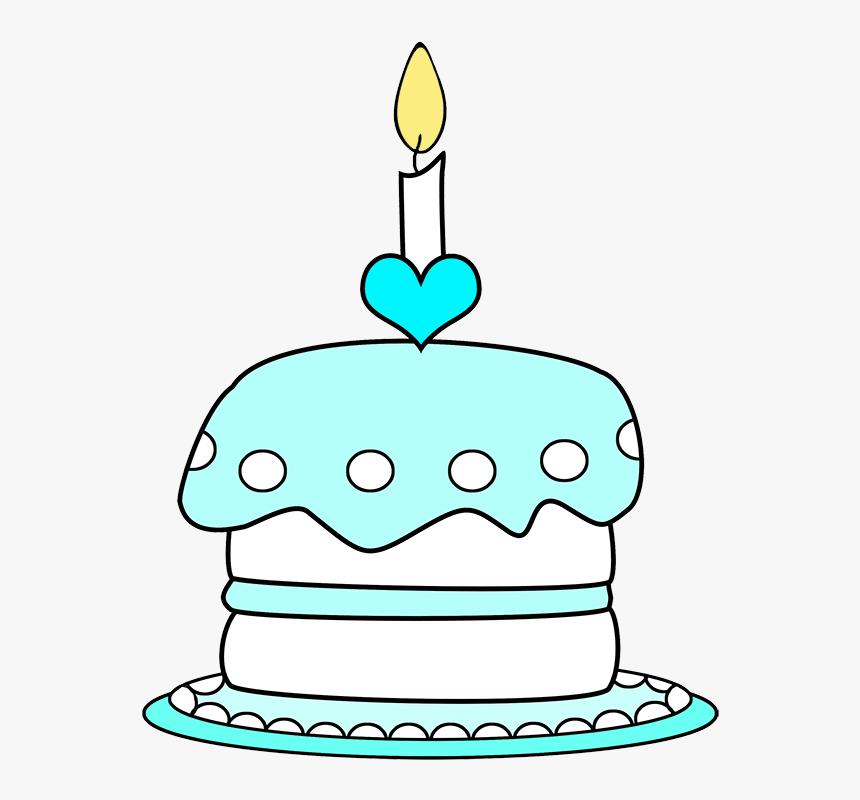 Cupcake Birthday Cake One Candle - Cake Clipart One Layer, HD Png Download, Free Download