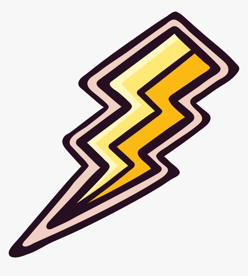 Lightning Thunder Sticker Icon - Thunder Sticker Png, Transparent Png, Free Download