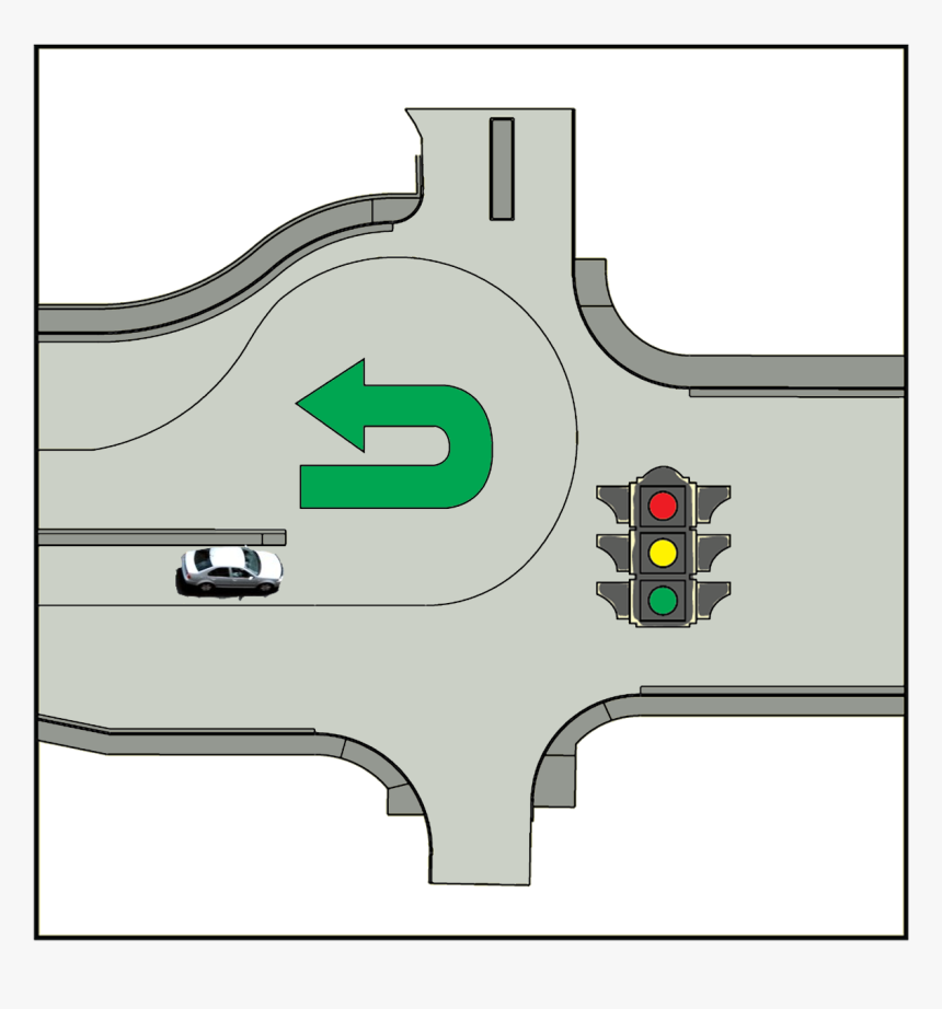 U Turn - Road U Turn Design, HD Png Download, Free Download